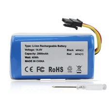 New Vacuum Battery Compatible with AIRROBO P10,Robot 360 C50,TCL S1 S15 S18,F...