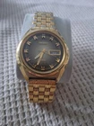 Vintage (1970's) Seiko DX 6106-7589 Automatic Day Date Gold Tone Watch