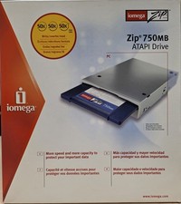Iomega Zip Drive 750MB Internal ATAPI Drive -New Factory Sealed w/ 10 100mb disk