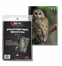 BCW Brand New 100ct - 5 X 7 Photo Sleeves - 2 Mil - For Photos/Prints