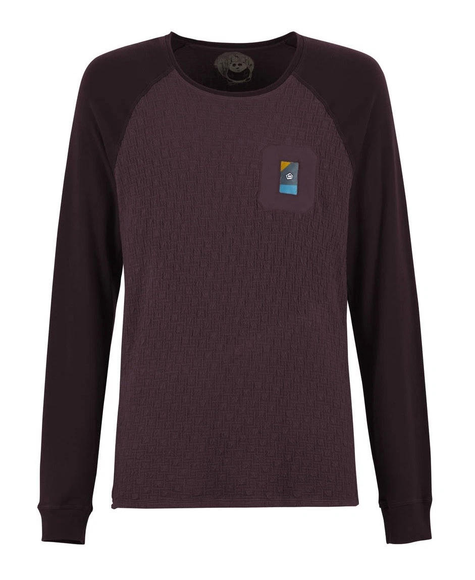 E9 - Fringui plum S climbing shirt long sleeve bouldering outdoor lifestyle shirt
