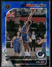 Bol Bol 2019-20 Hoops #233 Prizms Blue Cracked Ice Rookie Nuggets