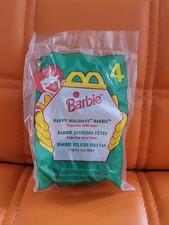 1996 McDonalds Happy Meal Barbie Happy Holidays Doll 4 Toy  New