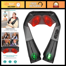 Shiatsu Neck Massager with Heat - Cordless, 2026 Upgrade, Relaxation Pain Reli