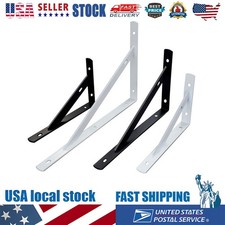 For 2 X Metal Shelf Bracket L Shape Thickened Corner Shelf Right Angle Bracket