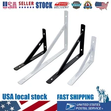 For 2 X Metal Shelf Bracket L Shape Thickened Corner Shelf Right Angle Bracket