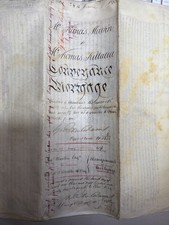 Vellum Indenture Indenture / Mortgage 1875 Tasmania - Exton, Westmorland