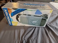 Sound Design-RCP AM/FM Radio Cassette Player Model #4610 GRY New Old Stock