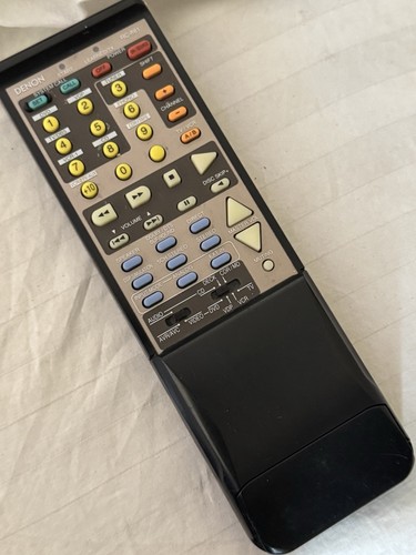 GENUINE DENON RC-881 A/V RECEIVER REMOTE - MISSING BATTERY COVER - AVR-981 2801