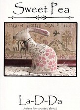 Sweet Pea Cross Stitch Pattern ABC Bunny Pillow Spring Flowers Chart