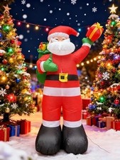 Papa Noel Santa 8 Pies Ft Inflables De Navidad Con Luces Para Exterior En Oferta