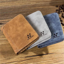 New Men's Genuine Leather Bifold Wallet - Gift Box Ready Credit Card ID Holder