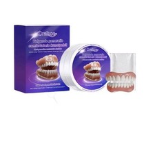 Oralhoe Moldable False Teeth Denture Kit Upper  Lower White/Pink