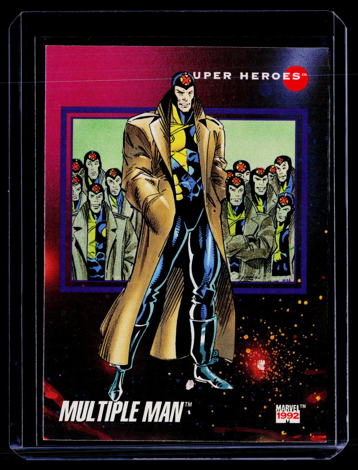 1992 Impel Marvel Universe #43 Multiple Man C21