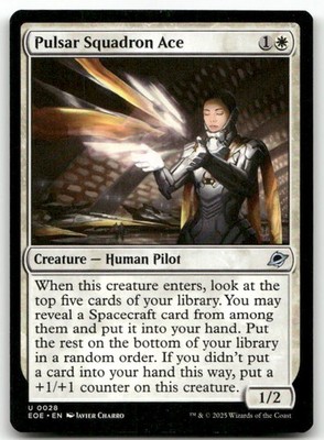 Pulsar Squadron Ace #28 (NM) Edge of Eternities EOE Magic MTG