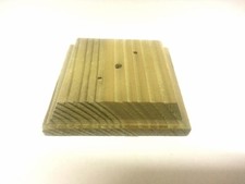 Finial base for 4" fence posts, decking, treated wood