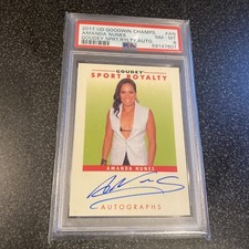 2017 UD Goodwin Champions Amanda Nunes Goudey Sport Royalty Autograph PSA 8 