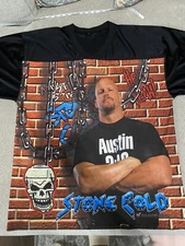 Vintage Stone Cold Steve Austin Jersey Shirt XL Titan Sports 90s The Stunner EUC