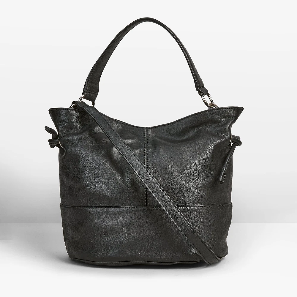 hush Myall Bucket Bag Womens Ladies Zip Slip Pockets Accessory Black One  Size | eBay