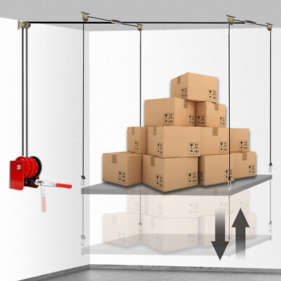 Overhead Garage Storage Lift Hoist,  Ceiling Mounted Garage Storage Lift System