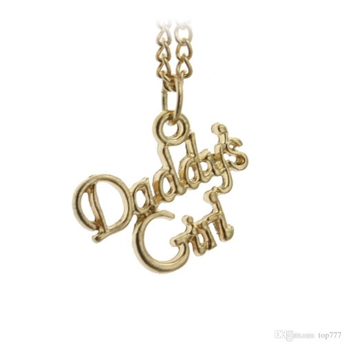 GIRL 18K GOLD PLATED CHARM NECKLACE 