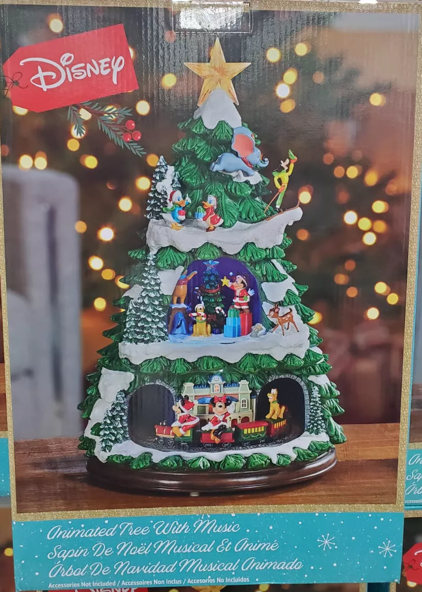 Disney christmas sales tree with train