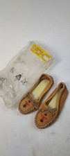 Kid s Light Brown Minnehaha Leather Moccasins - Size 4
