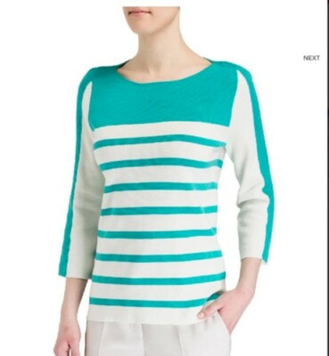 BOGNER  Janika Sweater 85% cotton, 15% silk  Cardigan EU46 US16 NWT