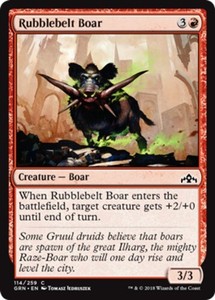 Rubblebelt Boar - Foil x1 - Guilds of Ravnica - NM-Mint, English - Guilds of Rav