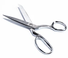 Vintage Gingher G-8L Knife Edge Scissors Chrome Brazil in Original Box