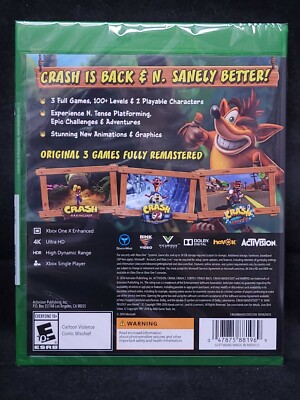 Crash Bandicoot N. Sane Trilogy + 2 Bonus Levels (Xbox One) BRAND