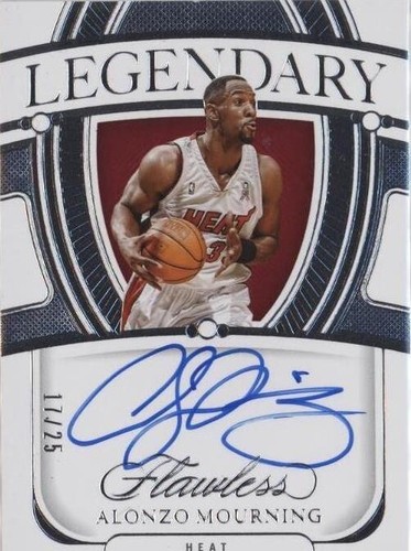 2023-24 Panini Noir Alonzo Mourning Spotlight Gold Auto 28/99 #33