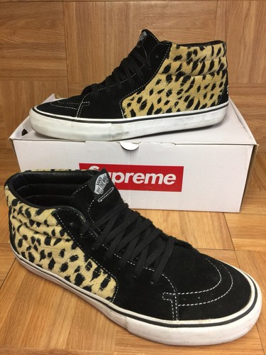 RARE VANS Supreme Sk8-Mid Cheetah 