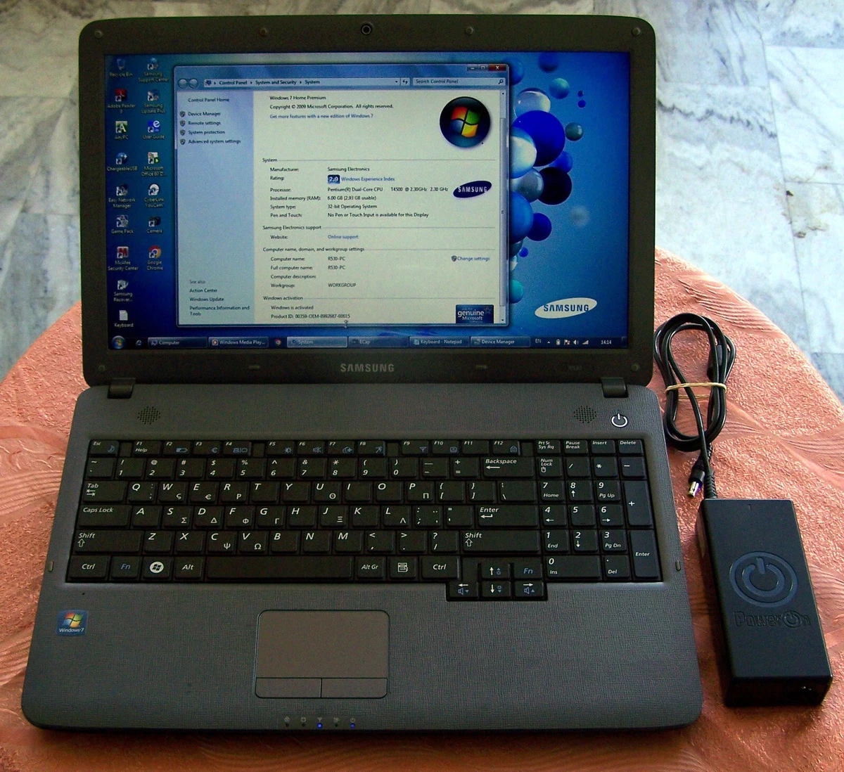 Samsung NP-R530 Laptop 15.6" Intel 2.30GHZ, 6GB, 320GB, HDMI.