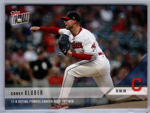 2018 Topps Now 743 Corey Kluber