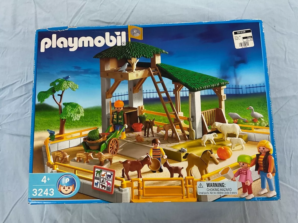 Gently Used! Playmobil Petting Zoo 3243 With Box and Instructions