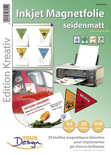 20 Feuilles A4 magnétiques - YOUR DESIGN