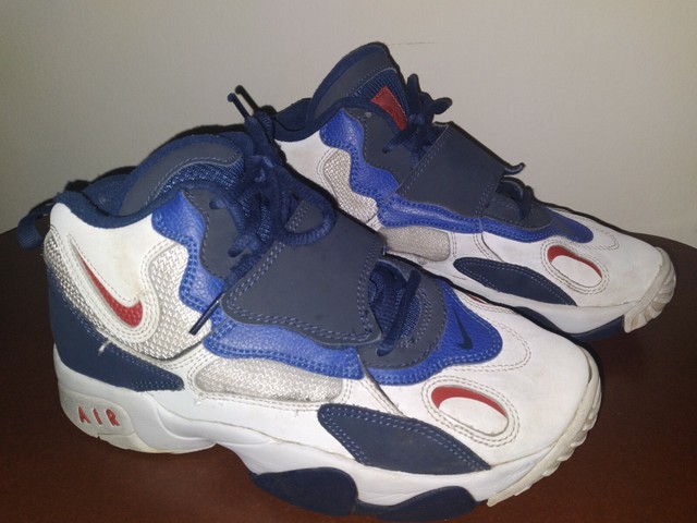 Nike Youth White Blue Red Air Max Speed 