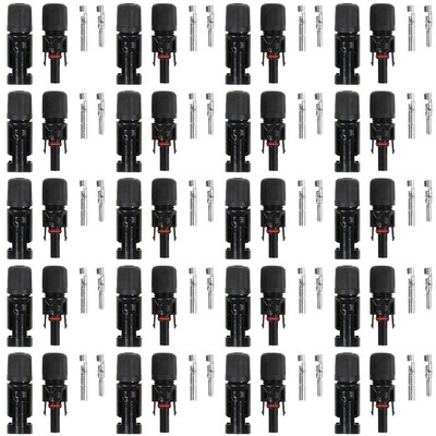 20x Paar 2,5-6 mm² Solarstecker Stecker Paar Buchse Kupplung Kabel Solarmodul DE