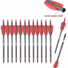 12/24/36 X Archery 7.5"Carbon Crossbow Bolts Arrows Arrow & Screw Tip 100 Grain