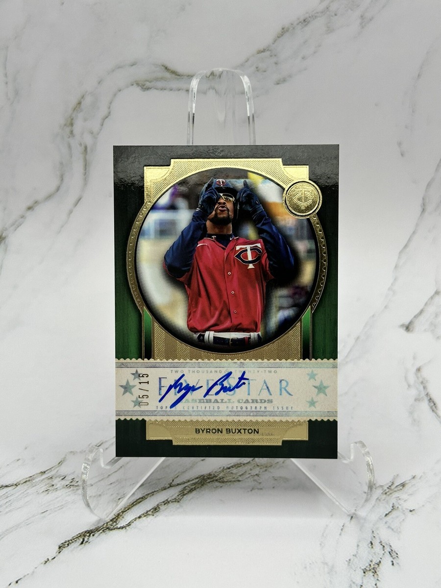 2022 Topps Five Star BYRON BUXTON SP Green Auto #/15 Minnesota 