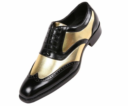 Wingtip Black Gold Shiny Metallic 