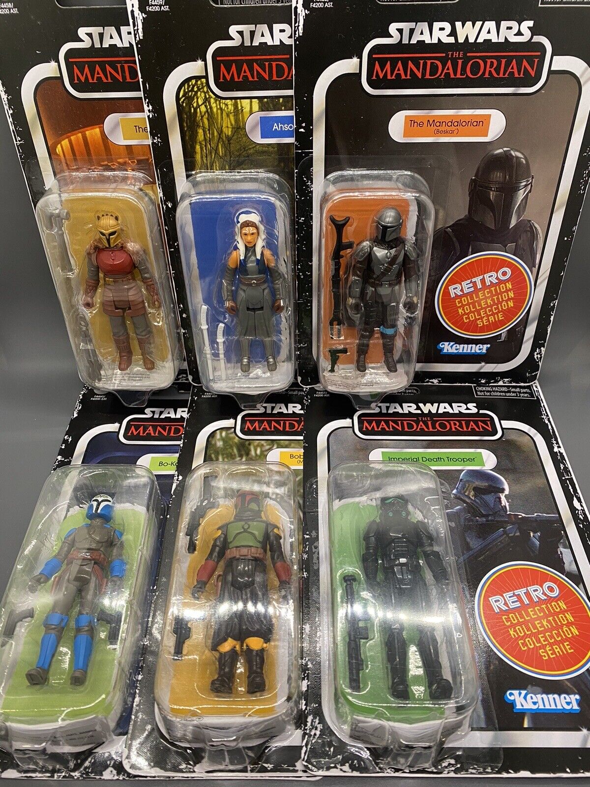 Kenner Star Wars The Mandalorian Retro Collection Complete Set of 6 New/Sealed