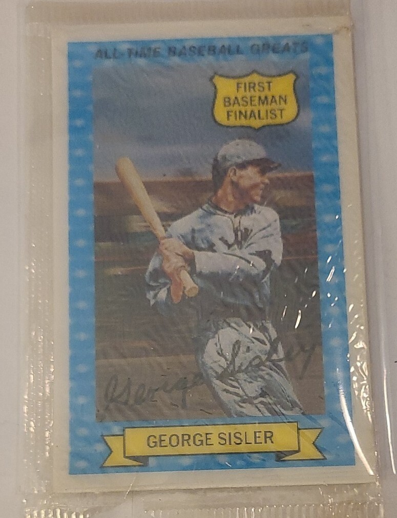 1972 KELLOGS 3D ALL-TIME BASEBALL GREATS #5 GEORGE SISLER MINT