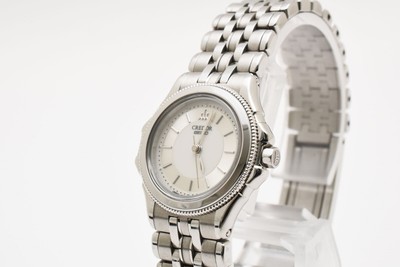 [NEAR MINT] Vintage SEIKO Credor 7371-0120 Quartz K18WG Woman Watch From Japan