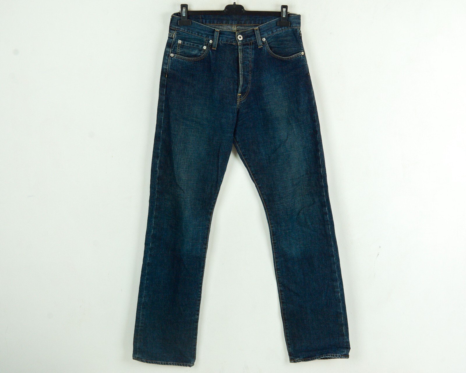 G Estrella Ronic vintage y2k Hombre W33 L36 Vaqueros Botón Fly Recto Azul