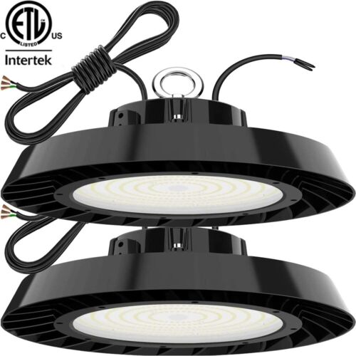 200w UFO LED High Bay Light, 5000k 2 Pack, 6ft Cable, 30000Lm cETL Canada Shop - Picture 1 of 5
