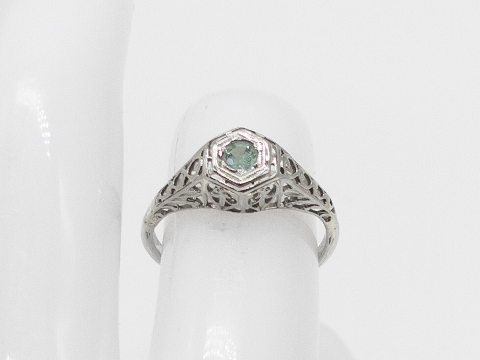 Antique 1920s BELAIS .25ct Natural Alexandrite 18… - image 3