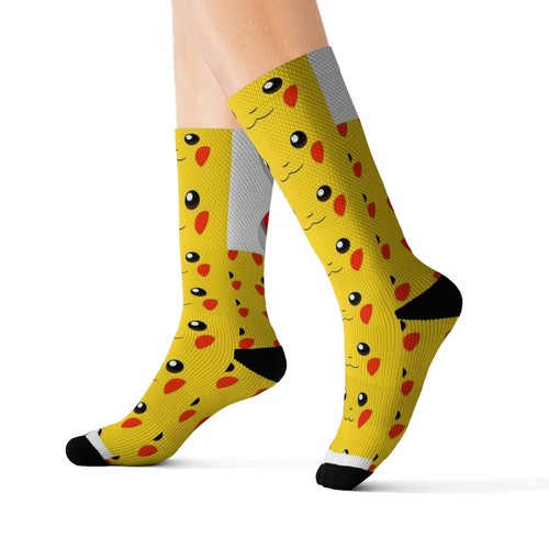 Socksmith Crew Socks Pikachu Poke ball Novelty Footwear - Picture 6 of 13