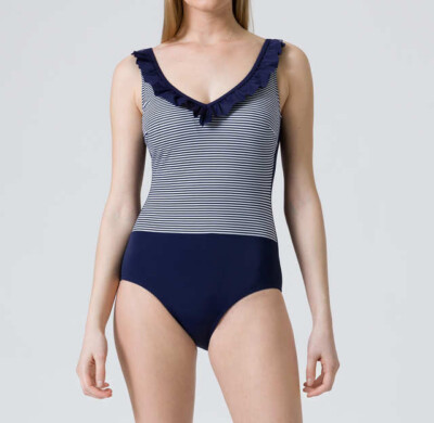 Badeanzug blau 38C Damen marineblau C-Cup UVP:59,99  3.748